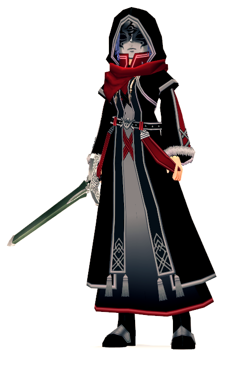 Mabinogi Mysterious Robe with Celtic Royal Knight Sword