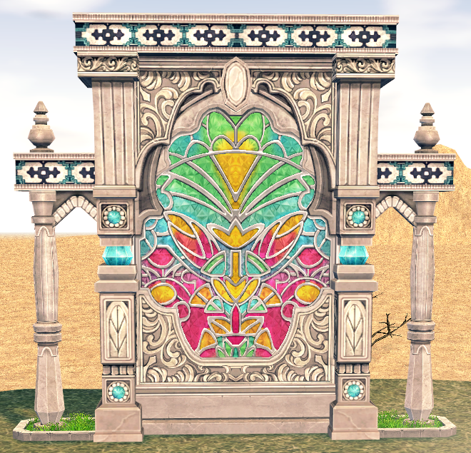 Mabinogi Homestead Elegant Lotus Decorative Wall