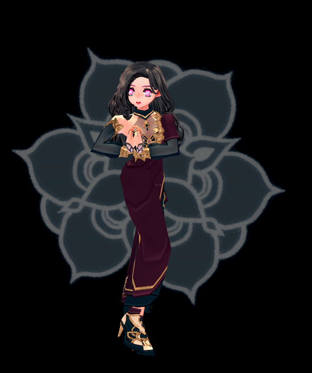 Mabinogi Special Elegant Lotus Shawl Dress (F)