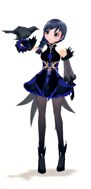 Mabinogi Special Crow Feather Dress (F)