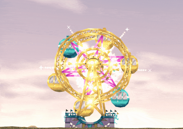 Mabinogi Homestead Fireworks Ferris Wheel