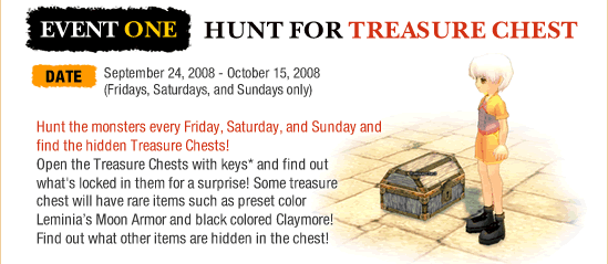 Event One: Hunt for Treasure Chest