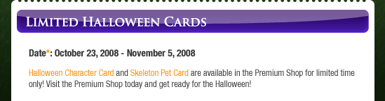 Limited Halloween Cards